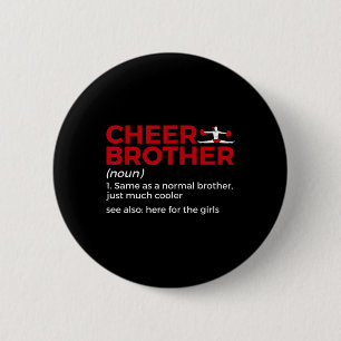 Badge Rond 5 Cm Définition de frère de cheer drôle