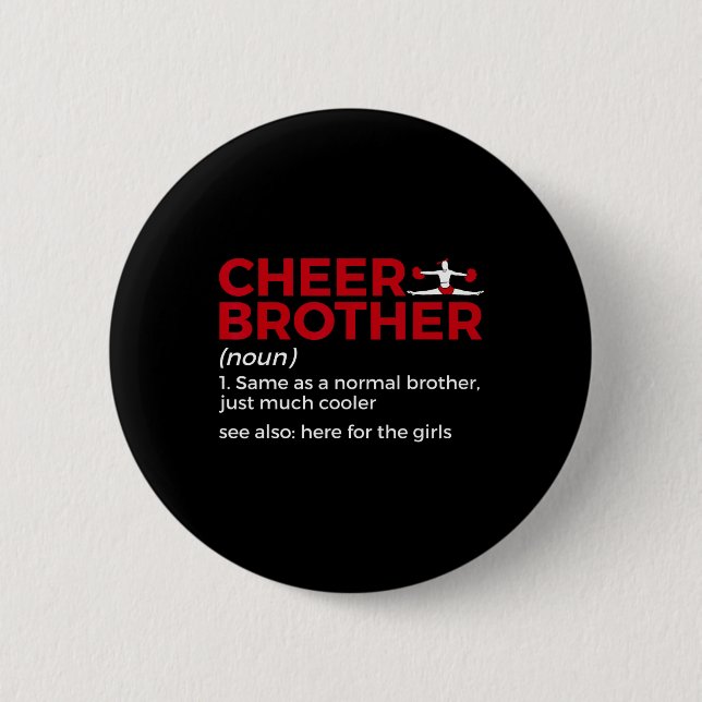 Badge Rond 5 Cm Définition de frère de cheer drôle  (Devant)