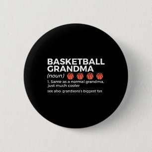 Badge Rond 5 Cm Définition de grand-mère de basket-ball Grandson l