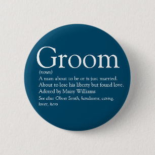 Badge Rond 5 Cm Définition de la chambre, Bachelor Party, Mariage