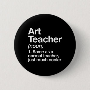 Badge Rond 5 Cm Définition De L'Enseignant Drôle Retour À L'École