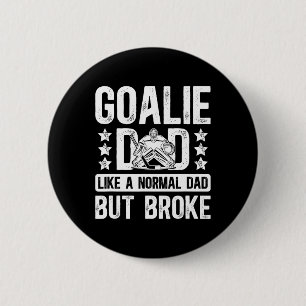 Badge Rond 5 Cm Définition de papa gardien de but de hockey Papa d