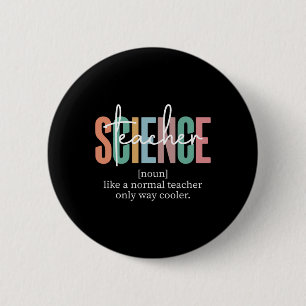 Badge Rond 5 Cm Définition d'enseignant de science drôle pour femm