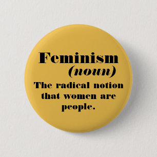 Badge Rond 5 Cm Définition du féminisme