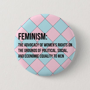 Badge Rond 5 Cm Définition du féminisme