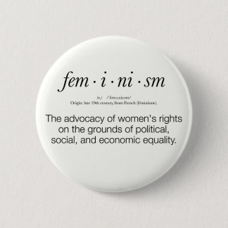 Badge Rond 5 Cm Définition du féminisme