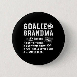 Badge Rond 5 Cm Définition Grand-mère gardien de but de football G