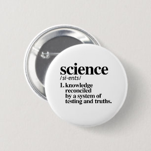 BADGE ROND 5 CM DÉFINITION SCIENTIFIQUE