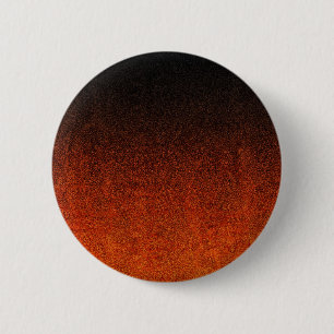 Badge Rond 5 Cm Dégradé de Parties scintillant noire et orange tom