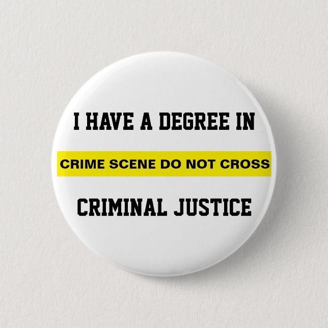 Badge Rond 5 Cm Degré dans la justice pénale (Devant)