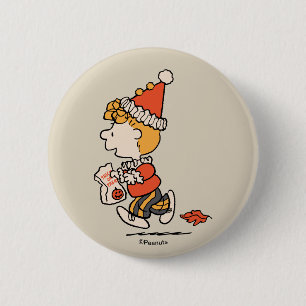 Badge Rond 5 Cm Déguisement de clown de Sally pour Halloween Peanu