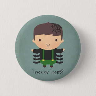Badge Rond 5 Cm Déguisement de garçon araignée mignon pour Hallowe