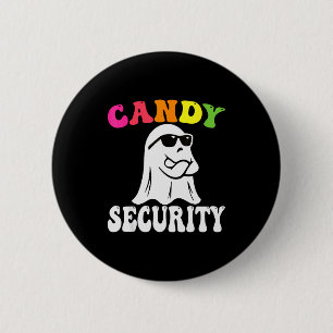 Badge Rond 5 Cm Déguisement Halloween de sécurité bonbons fantôme 