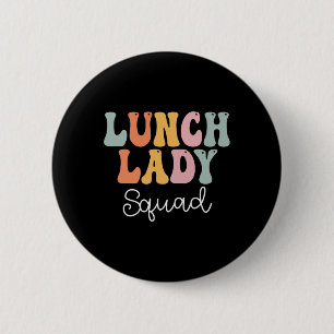 Badge Rond 5 Cm Déjeuner Lady Squad Retro Super Premier Jour De