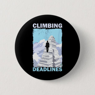 Badge Rond 5 Cm Délais d'escalade – Drôle de montagne de charge de