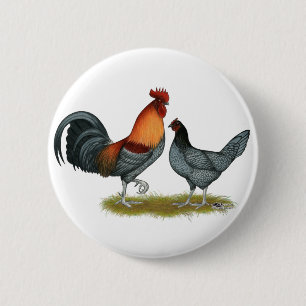 Badge Rond 5 Cm Delaware Blue Hen