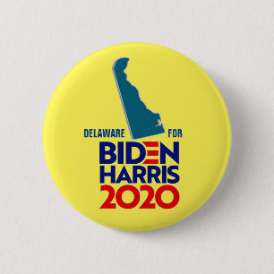 Badge Rond 5 Cm Delaware pour Biden Harris 2020