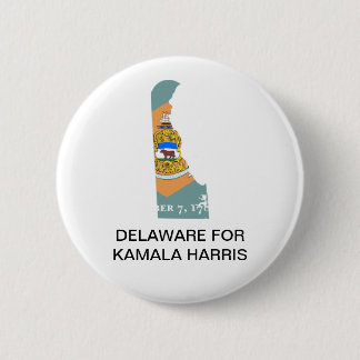 Badge Rond 5 Cm DELAWARE pour le bouton Kamala Harris 2024