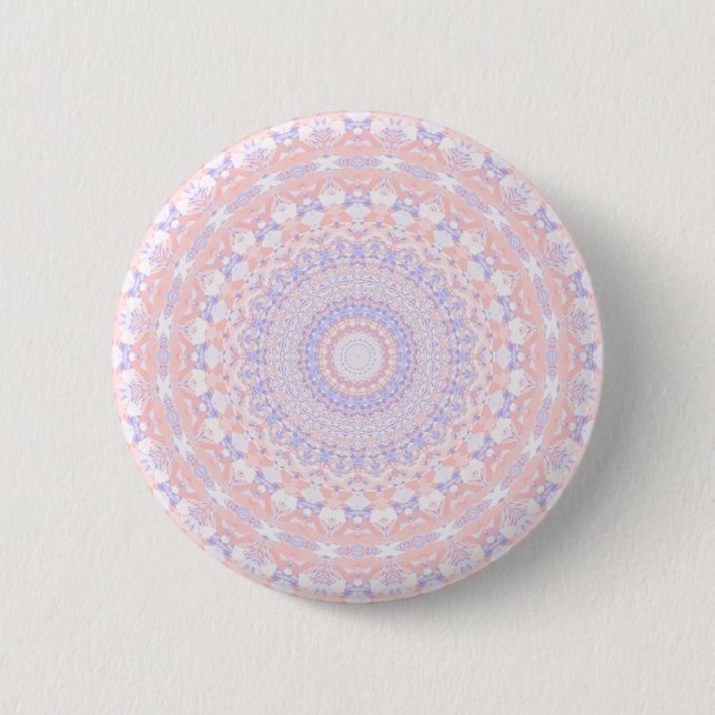 Badge Rond 5 Cm Délicieuse Mandala Abstraite Pastel (Devant)