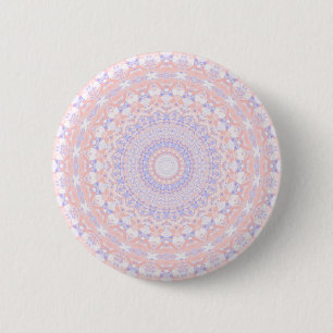 Badge Rond 5 Cm Délicieuse Mandala Abstraite Pastel