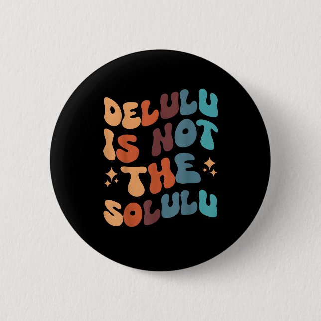 Badge Rond 5 Cm Deluluu fait tourner le monde (Devant)