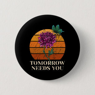 Badge Rond 5 Cm Demain a besoin de vous Santé mentale Sensibilisat