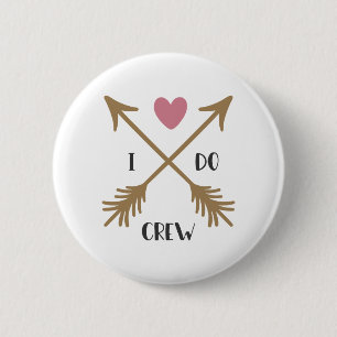 Badge Rond 5 Cm Demande en mariage de l'équipe I DO CREW
