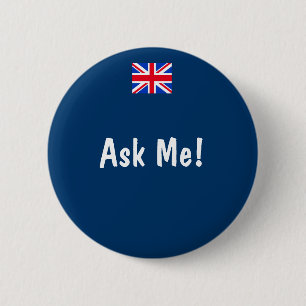 Badge Rond 5 Cm Demandez-moi