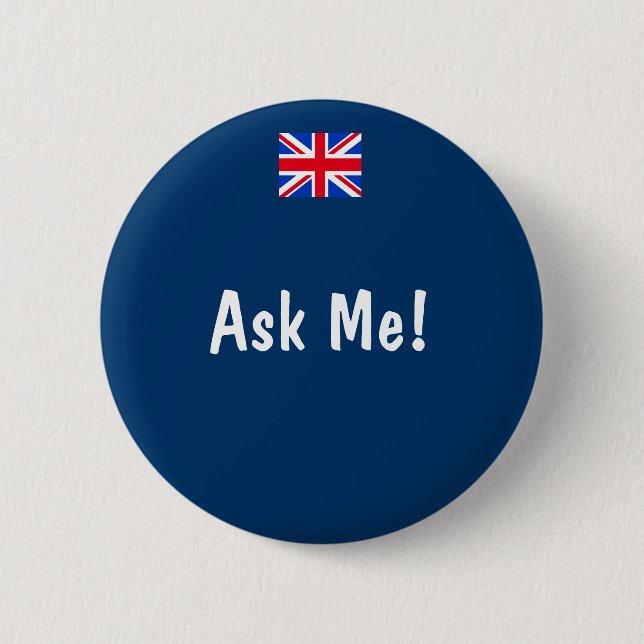 Badge Rond 5 Cm Demandez-moi (Devant)