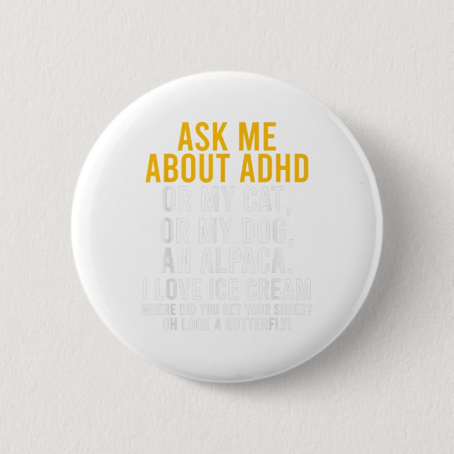 Badge Rond 5 Cm Demandez-moi à propos de la sensibilisation à la s (Devant)