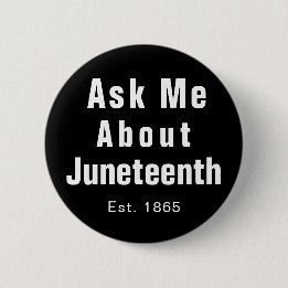 Badge Rond 5 Cm Demandez-moi à propos du bouton blanc noir Junette