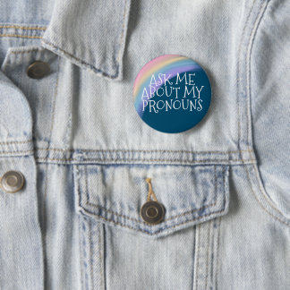 Badge Rond 5 Cm Demandez-Moi Mon Pronouns