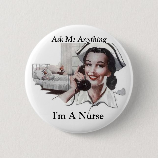 Badge Rond 5 Cm Demandez-moi quelque chose que je suis une (Devant)