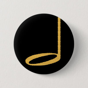 Badge Rond 5 Cm Demi de note de 1/2