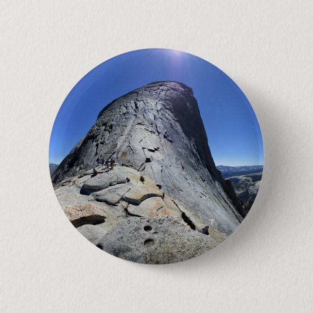 Badge Rond 5 Cm Demi-dôme de la Base des Câbles - Yosemite (Devant)