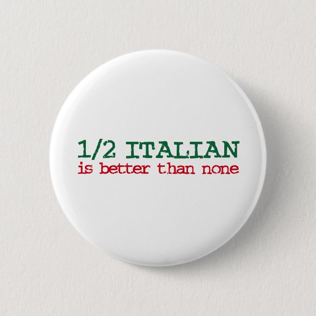 Badge Rond 5 Cm Demi-italien (Devant)