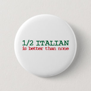 Badge Rond 5 Cm Demi-italien