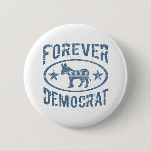 Badge Rond 5 Cm Démocrate