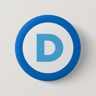 Badge Rond 5 Cm Démocrate 2016