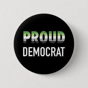 Badge Rond 5 Cm Démocrate de la fierté aromantique