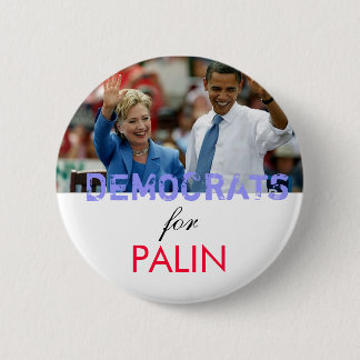 Badge Rond 5 Cm Démocrate pour Palin