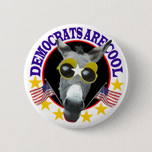 BADGE ROND 5 CM DÉMOCRATE SONT FRAIS