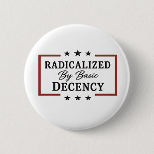 Badge Rond 5 Cm Démocratie Sociale Radicalisée Par Une Décence Fon