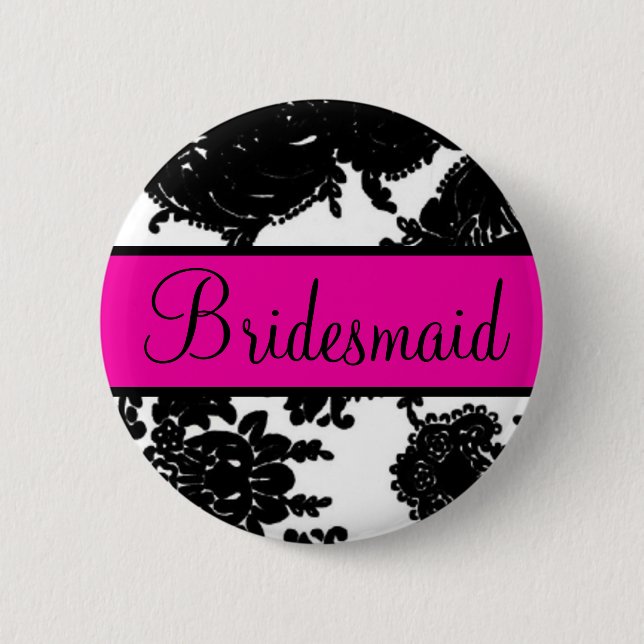 Badge Rond 5 Cm Demoiselle d'honneur (Devant)