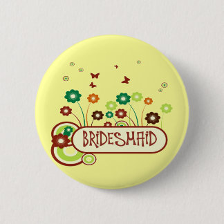 Badge Rond 5 Cm Demoiselle d'honneur
