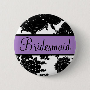 Badge Rond 5 Cm Demoiselle d'honneur