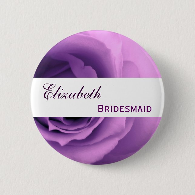 Badge Rond 5 Cm Demoiselle d'honneur nommée faite sur commande (Devant)