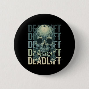 Badge Rond 5 Cm Démontage Skull Skeleton Exercice Powerlifting Gym