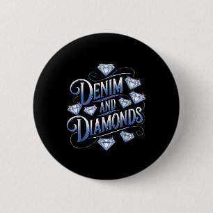 Badge Rond 5 Cm Denim Et Diamonds Pays Ouest Bachelorette Pa