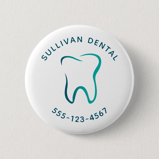 Badge Rond 5 Cm Dentaire dentaire Dentistrie Image Médicale Entrep (Devant)
